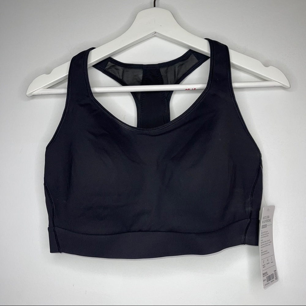 Athleta Hustle Bra in Supersonic Black NWT - Picture 1 of 3